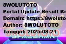 8WOLUTOTO Portal Update Result Keluaran Angka